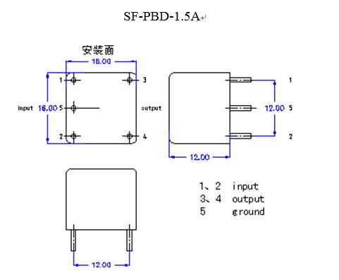 超小(xiǎo)和超薄军用(yòng)直流EMI電(diàn)源滤波器(SF-PBD-1.5A)